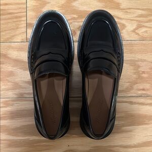 Madewell Black Patent Loafers
